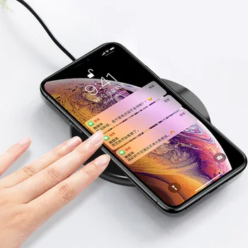 

15W Wireless Charger Intelligent Induction Fast Charging Round Mount for Smartphone JHP-Best