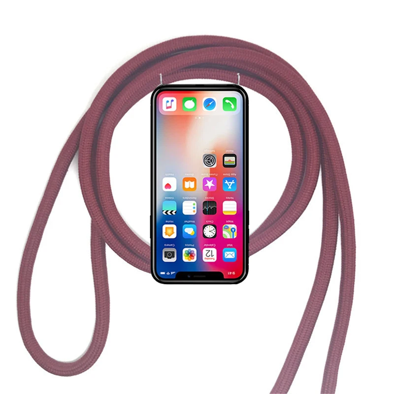 3Red Чехол Lanyard Цепочки и ожерелья плечевой шейный ремень веревка шнур для samsung galaxy A3 A5 A6 плюс A7 крышка - Color: 3Red