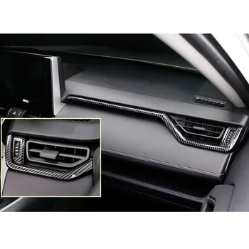 

Accessories Air Vent Trim Carbon Fiber Outlet For Toyota RAV4 2019-2020 Interior