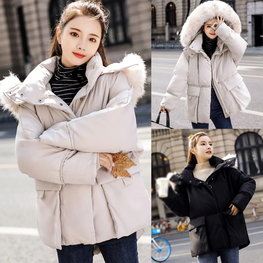 Kurtka manteau femme зимнее пальто для женщин Зимняя теплая хлопковая зимняя куртка с капюшоном пальто с длинными рукавами abrigos mujer invierno