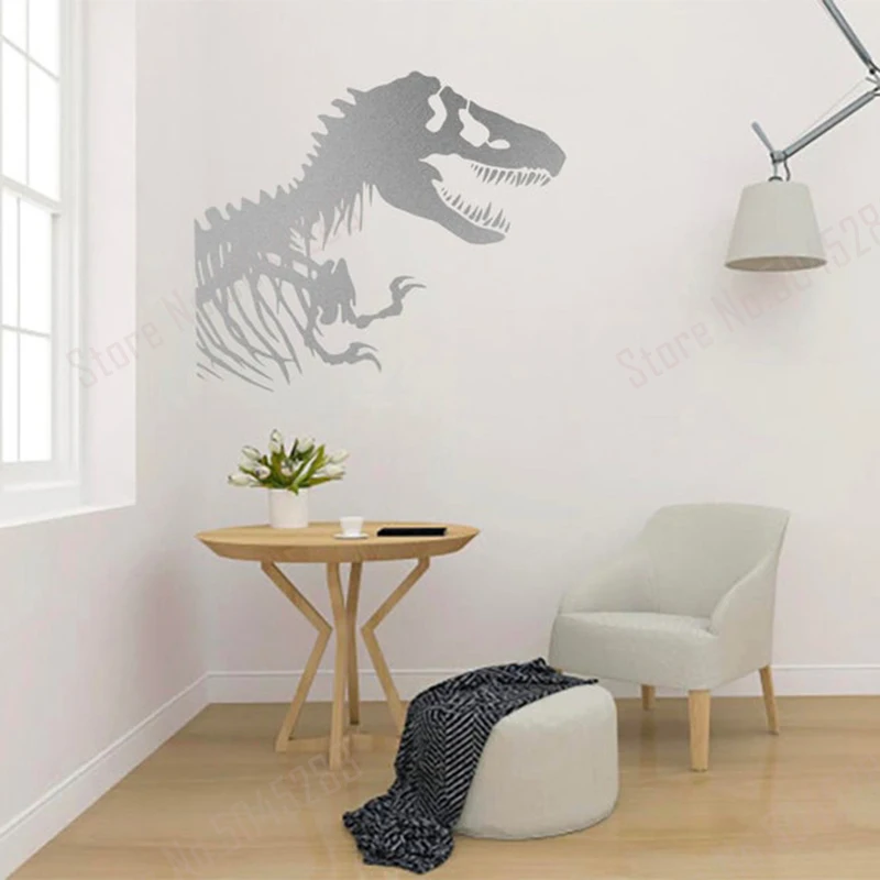 Autocollants muraux de dinosaure pour chambre d'enfant, stickers muraux en  vinyle, décor de chambre de garçon, Z864 - AliExpress