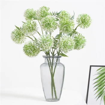 

3pcs Artificial Dandelion Flower Bouquet Simulation Green Plant for Wedding Party Home Garden Decoration Fake Flowers Bouquet