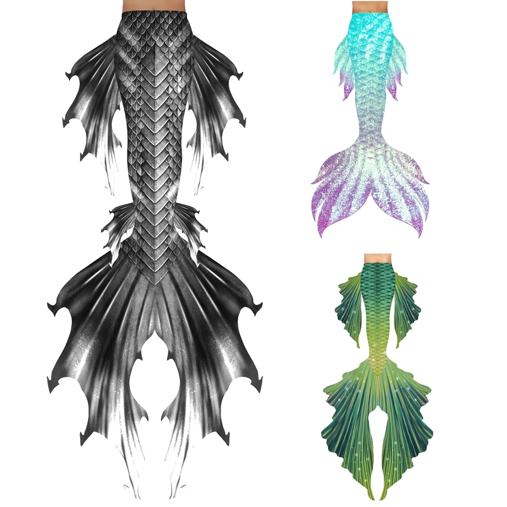 

Customized HOT Black Purple HD Big Mermaid Tails Kids Adult Women Mermaid Tail Beach Mermaid Costume for Photo Shooting Costume