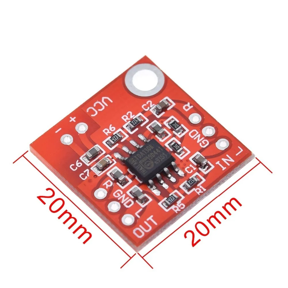 1/3/5PCS Stereo TDA1308 Kopfhörer Verstärker Bord Headset Amp Vorverstärker Bord Modul 3V-6V für arduino diy Rot – Detail 5