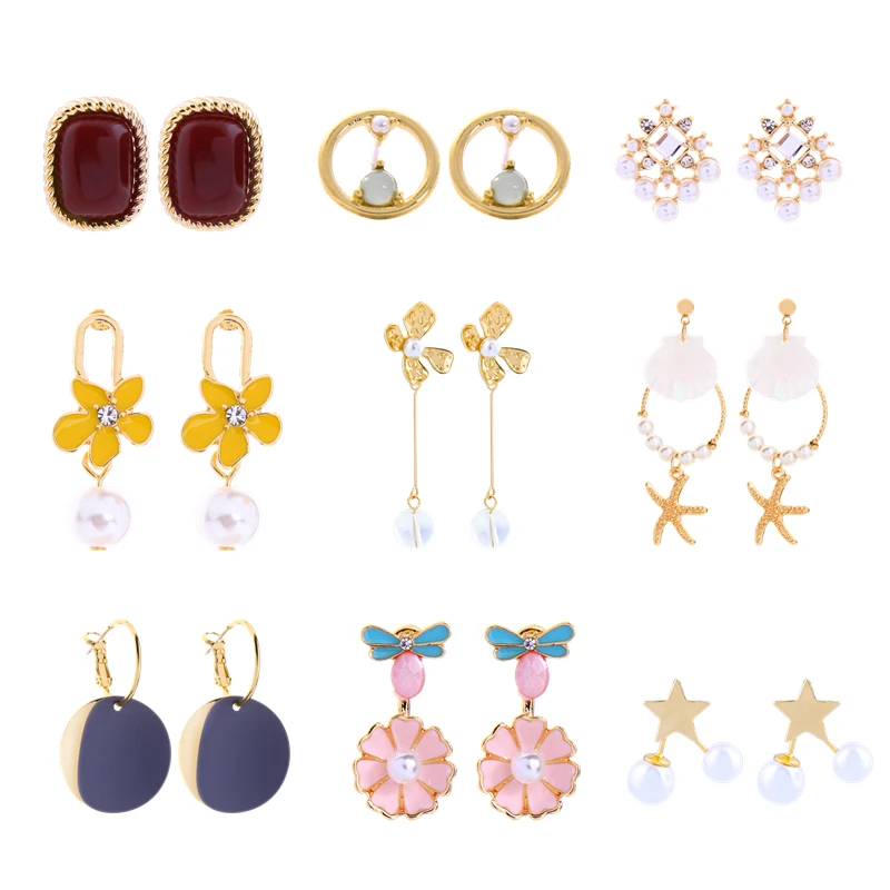 Распродажа индийских ювелирных изделий жемчужные висячие серьги золотого цвета