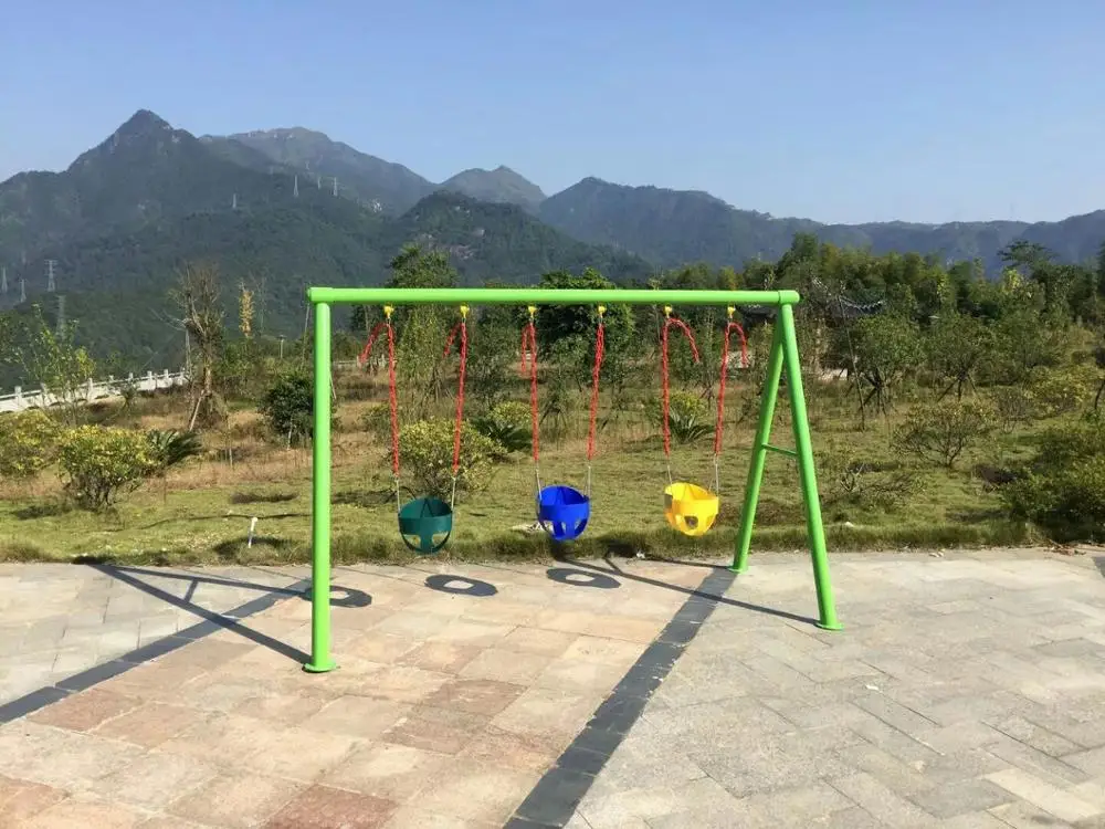 Outdoor Baby Schaukel Stuhl Spielplatz Kinder Kunststoff Rutsche Garten Spielzeug Sitz Kinder Affe Bars Set Kinder Kind Schaukel Nest Q23