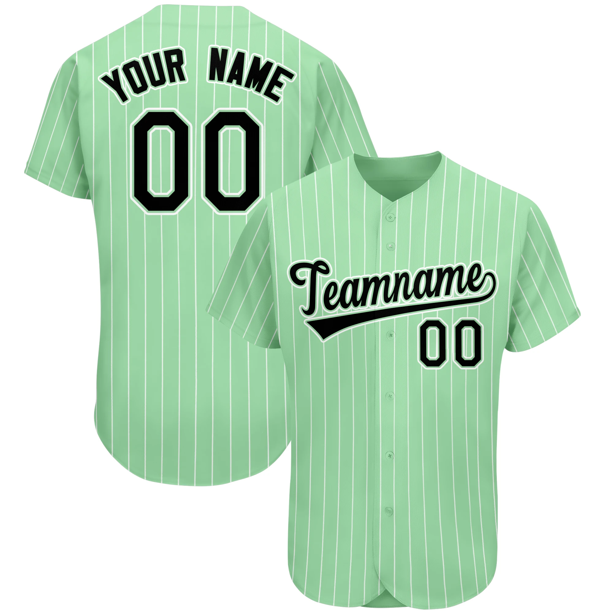 Baseball Jerseys Personalized Design Your Name/Number Striped Printed Shirts Softball Training Uniforms Men/Women/Youth