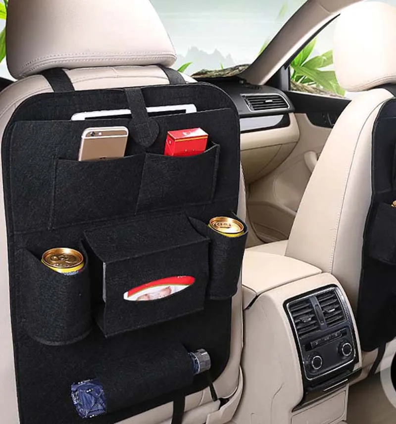 Sac de rangement multi-poche pour siège arrière de voiture, boîte en papier  indicative, corbeille en cristal dans C2 C4 C5 C5 Berlingo Xsara Picasso