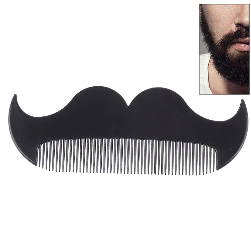 1X Beard Styling Shaping Tool Template Shaper Trimming Beard Comb Mustache Brush