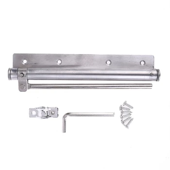 

Single Spring Strength Adjustable Stainless Steel Automatic Door Closer for Home
