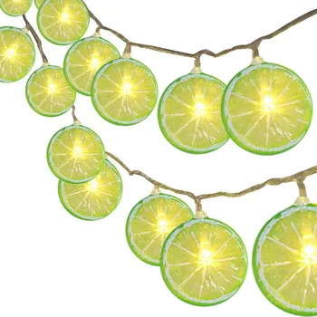

LED Lemon Shape String Lights Warm White Strip Battery Operated Christmas Wedding Party Decoration String Fairy Lights Outdoor