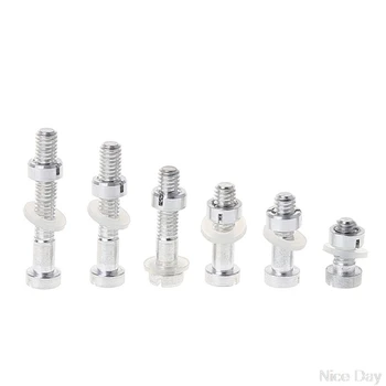 

6Set/Bag Turntable Headshell Cartridge Mounting Kit Metal Screw Bolt Nut Washer M27 20 Dropship