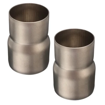 

2Pcs 60mm To 51mm Motorcycle Exhaust Adapter Reducer Connector Pipe Tube
