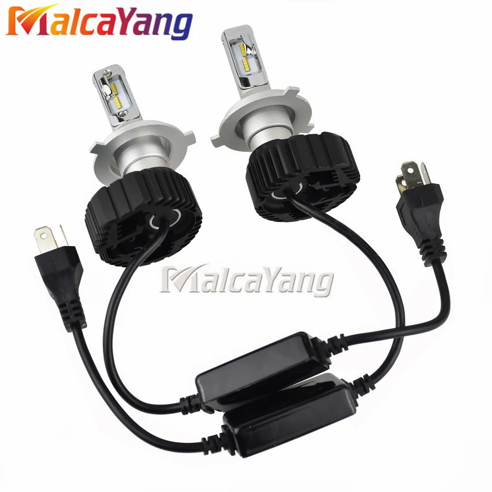 2 шт. 9005 9006 H11 H4 H7 Led H1 авто фары 4000LM 6500 к автомобильная лампа все в одном CSP Светодиодная лампа