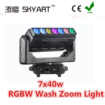 

Free Shipping With FlyCase Unique Model 7*40w RGBW 4IN1 Pixel Bar Zoom Light