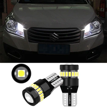 

2Pcs T10 W5W LED Canbus Error Free Wedge Side License Number Plate Light LED Bulbs Lamp for Suzuki Swift Vitara SX4 Liana Auto