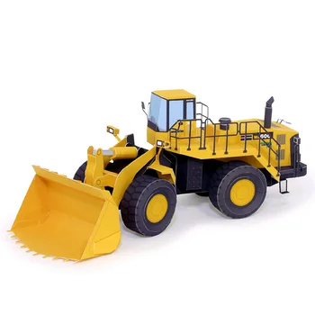 

Wheel Loader Bulldozer Tractor Folding Cutting Mini Handmade 3D Paper Model DIY Papercraft Kids Adult Origami Craft Toys ZX-087