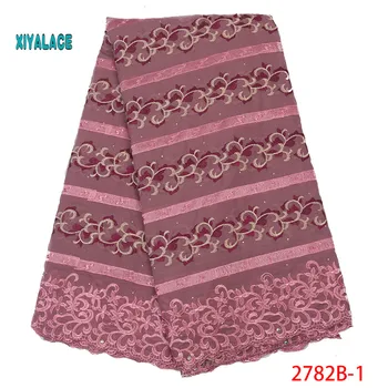 

African lace fabric Nigerian Lace Fabric The new African French Dry Lace For High Quality Swiss Voile Lace Fabric YA2782B-1