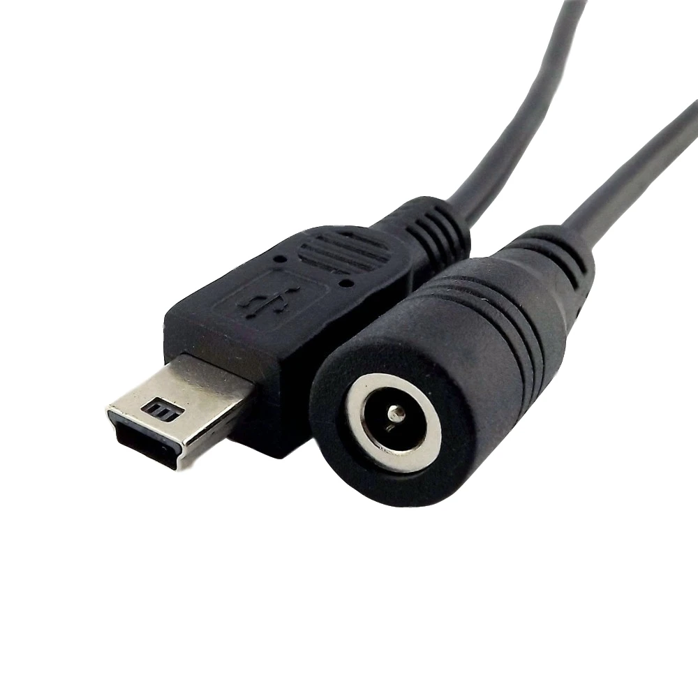 1x штекер питания постоянного тока 4 0 мм x 1 7 разъем мама к мини USB 5 контактный