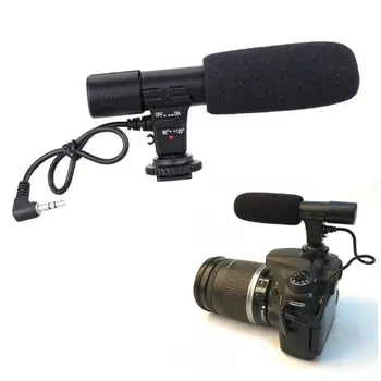 

Mic-01 3.5mm DV Stereo Microphone for Canon Nikon DSLR Camcorder