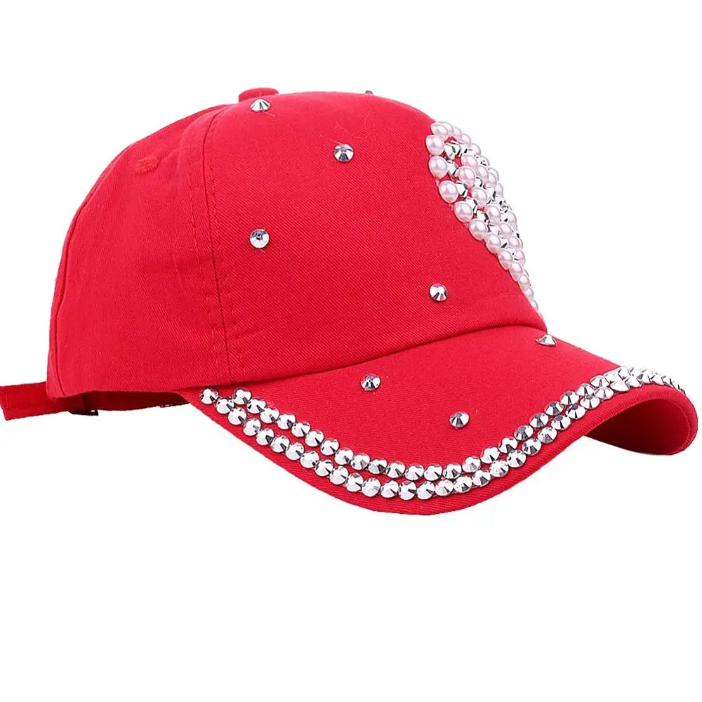 CRUOXIBB детская блестящая в форме сердца блестящие бейсбольные кепки для девочек шляпа от солнца для мальчиков Спортивная маска для лица регулируемая