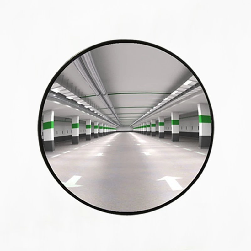 

45cm Wide Angle Mirror Adjustable Convex Mirror Security Road Mirror Safety Traffic Signal Road Mirror Roadway Safety Black