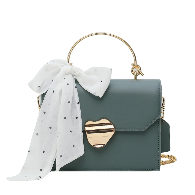

Luxury Brand Female Ribbon Tote bag 2019 New High Quality PU Leather Women's Designer Handbag Lock Chain Shoulder Messenger Bag