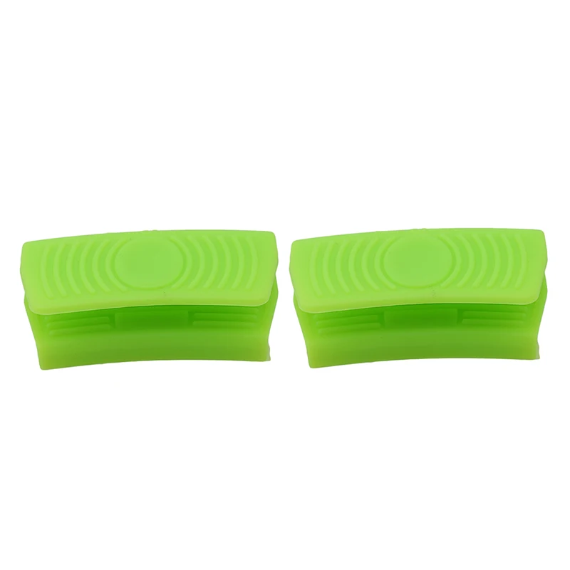 light green Новое поступление, силиконовый держатель для горшка, рукав для горшка, перчатка, сковорода, ручка, крышка, ручки, кухонные инструменты - Цвет: light green