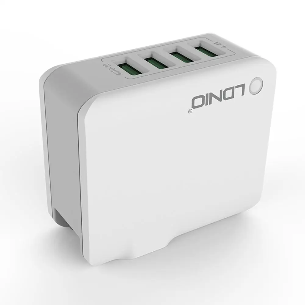 Универсальное USB Сетевое зарядное Зарядное устройство Быстрая зарядка DC адаптер питания AC DC Зарядное устройство для LDNIO адениума A4403 5 V/4.4A 22W 4-Порты и разъёмы