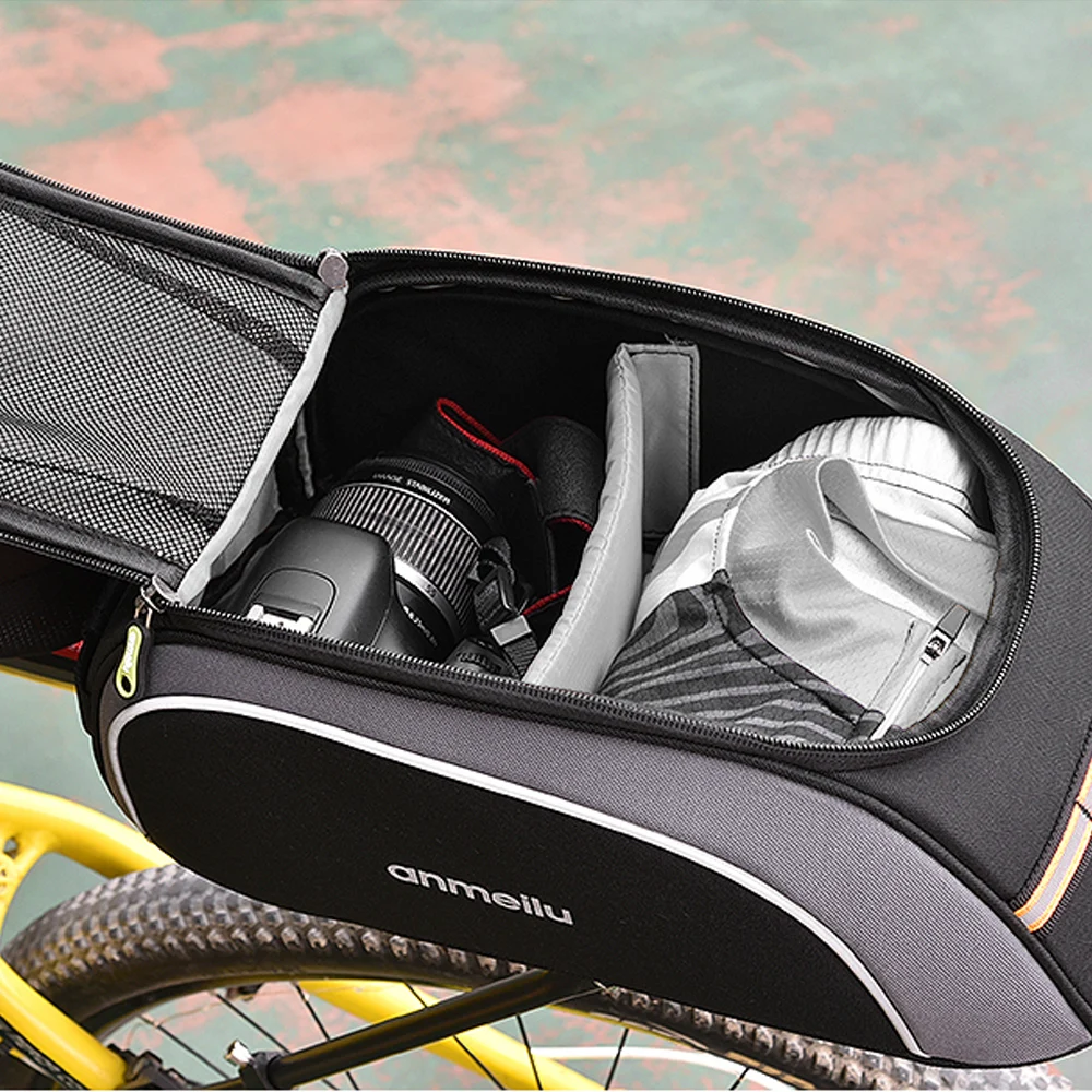 7 Liter Fahrradtasche Satteltasche-Radfahrer Koffer plus wasserdichter Abdeckung 6