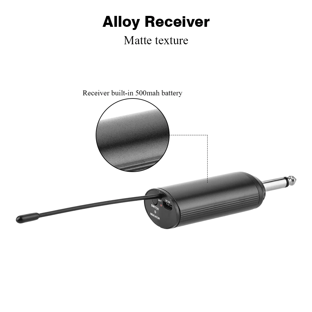 Беспроводной Перезаряжаемый ручной микрофон UHF с мини приемником для караоке