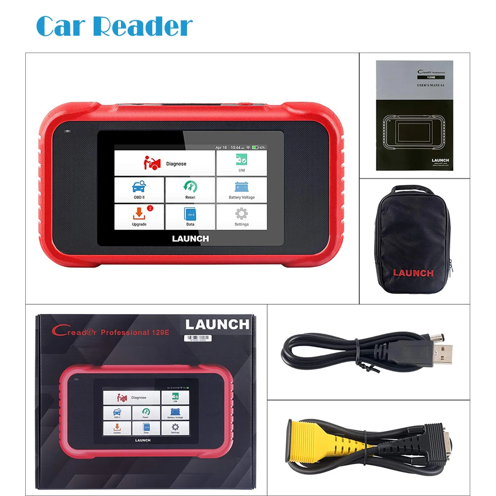 Launch X431 CRP129E Creader 129E obd 2 диагностический инструмент считыватель кода Запуск диагностический сканер с 5 функциями сброса CRP 123E 129E