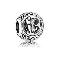 PDB ZZ 56 925 Sterling Silver Bracelet Charm Bracelet 925 silver 26 letters original Charm Beads