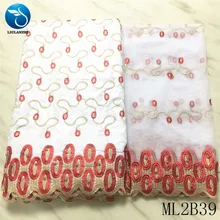 LIULANZHI Нигерия Базен riche хлопчатобумажная ткань 7 ярдов Новое поступление парча Вышивка Шитье riche Базен ML2B39