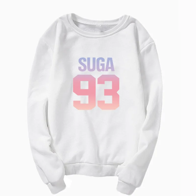

kpop bangtan boys oversized hoodie sweatshirt JungKook 97 suga 93 RAPmonster unisex jumpers K-Pop sweatshirts clothes