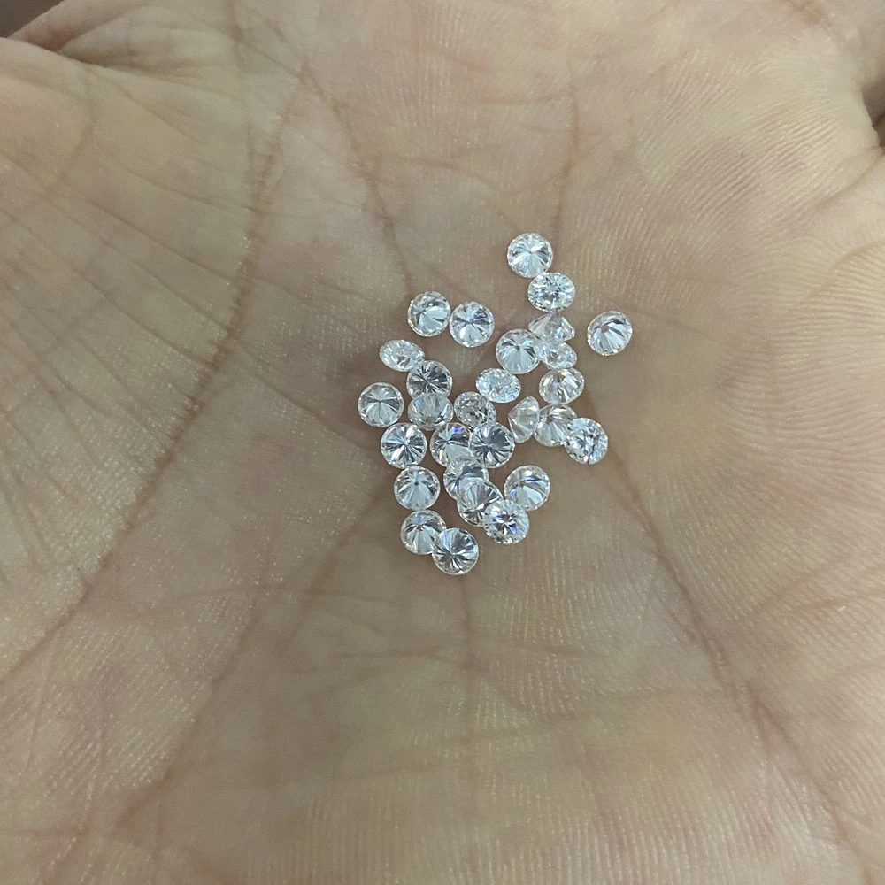 2 piece /bag 100% natural diamond stone 0.11 carats Small size 3mm H SI very good cut india loose diamond price