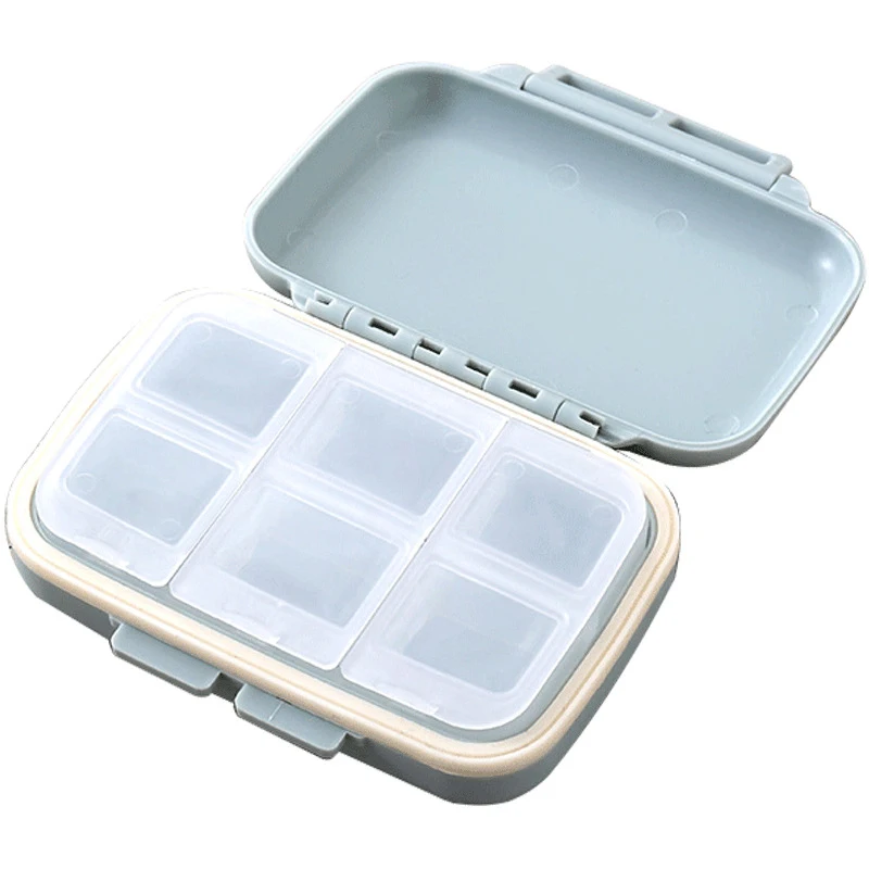 Коробка для хранения лекарств, коробка-органайзер, набор, портативная еженедельная упаковка, герметичный картридж, коробка для лекарств, пластиковая коробка для минифилла