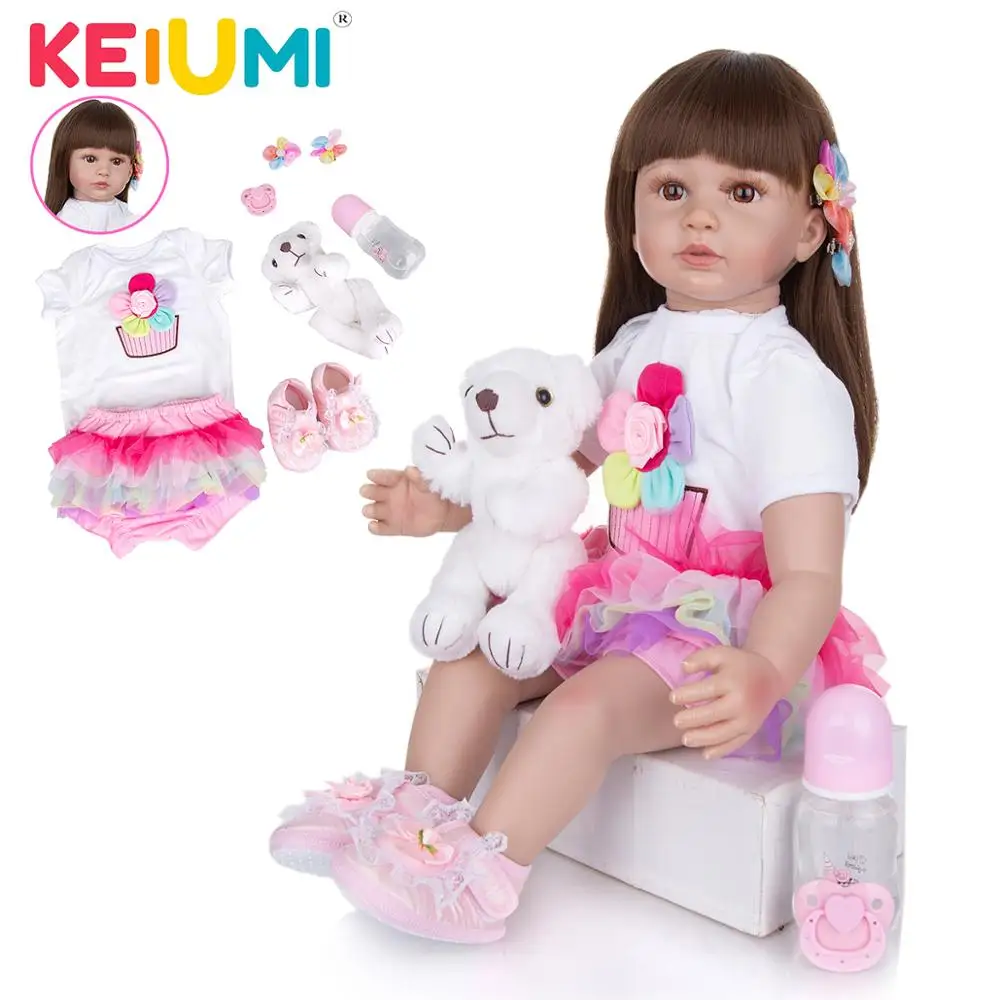KEIUMI оптовая продажа подарок реалистичные куклы для новорожденных 60 см