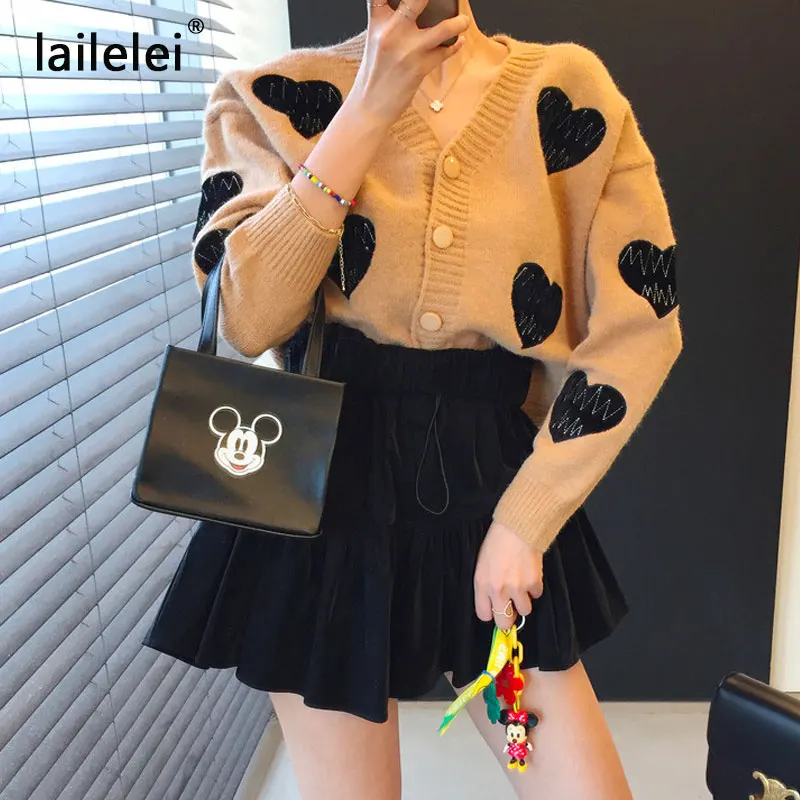 

Chic skirts love joker bitter fleabane bitter fleabane embroidery cardigan sweater