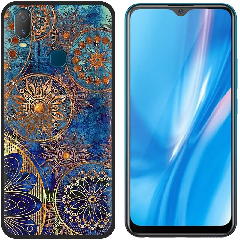 Picture 15 Противоударный задний Чехол для телефона VIVO Y11, чехол для телефона, Модный чехол из ТПУ с рисунком, цветной дизайн, чехол для телефона - Цвет: Picture 15