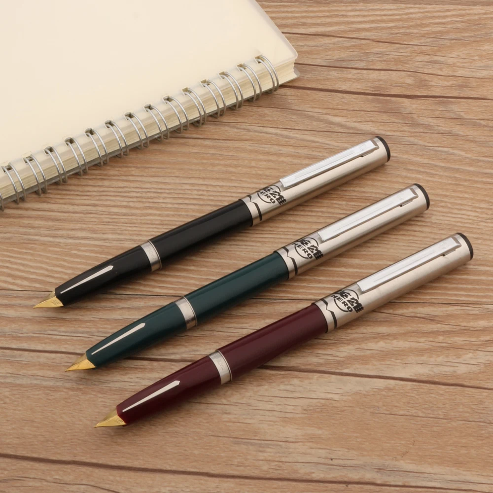Fountain Pen Stainless Steel Retro Aircraft Duckbill Nib For School Student Office Stationery Gifts