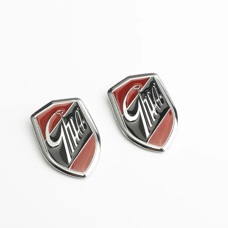 2 Pcs Car Sticker Emblems GHIA Side Shield Logo Marked Stickers For Focus 2 3 4 Mondeo Fiesta Ecosport Kuga Edge Explorer
