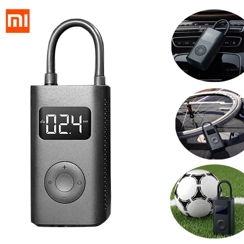 Xiaomi Mijia портативный Электрический насос умный цифровой датчик давления в шинах