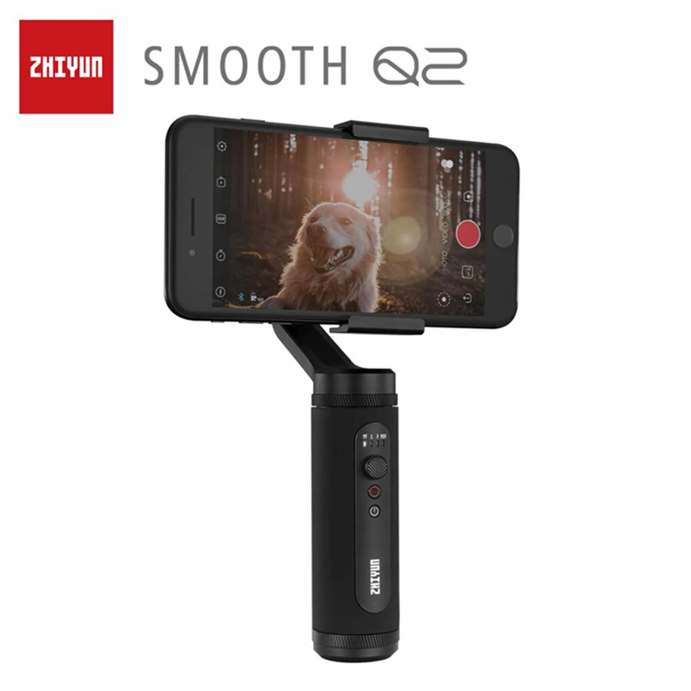 Zhiyun Smooth 4 3-осевой ручной шарнирный стабилизатор для камеры GoPro w/фокус Pull& Zoom для iPhone Xs Max Xr X 8 плюс 7 6 Plus SE Android смартфон - Цвет: Smooth Q2