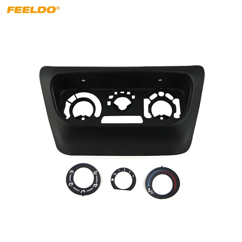 FEELDO Car AC Control Accessories Frame Panel Adapter For Mitsubishi Lancer IX Center Control ABS Fascias Panel#HQ6090