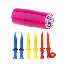 6 шт. регулируемые тройники для гольфа+ 1 шт. штамп для мяча для гольфа штамп форма для глаз мячик для гольфа позиционный маркер