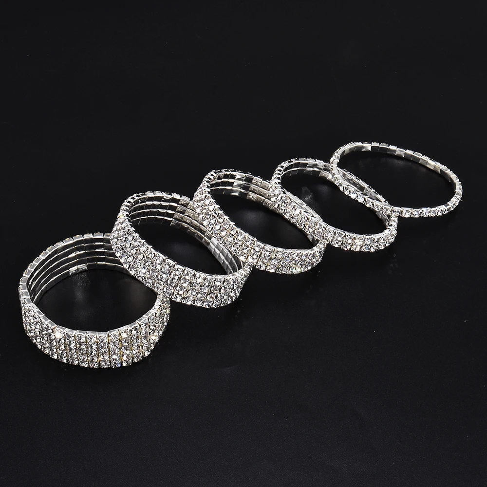Женский эластичный браслет на запястье со стразами|rhinestone stretch bracelet|bracelet crystalstretch