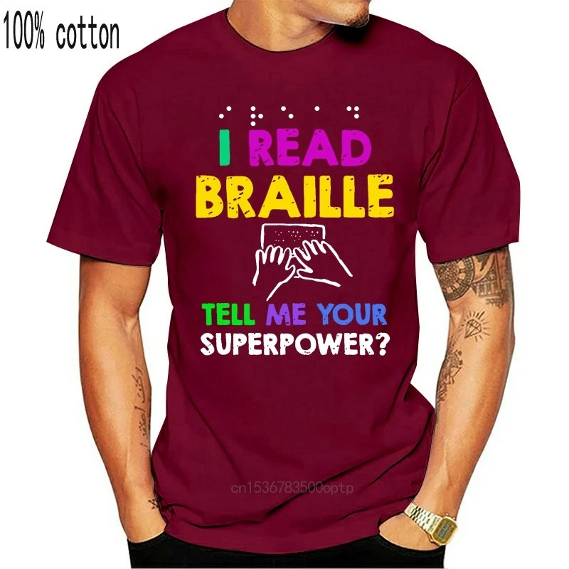 Новое поступление удобная мужская футболка с надписью I Read brai Tell Me Your Superpower Asl 100%