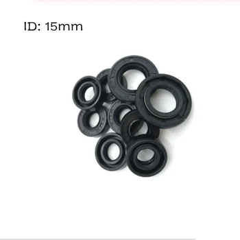 

2pcs/Lot NBR Shaft Oil Seal Silicone gasket 15*22*8/24*7 15*25*5/7/8 15*26/27*7 Nitrile Covered Double Lip With Rubber Gaskets