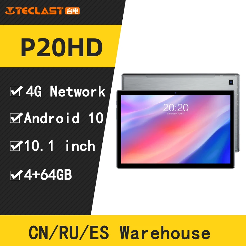 Teclast P20HD планшет Восьмиядерный экран 10 1 дюймов 4 Гб ОЗУ 64 ПЗУ|Планшеты| |